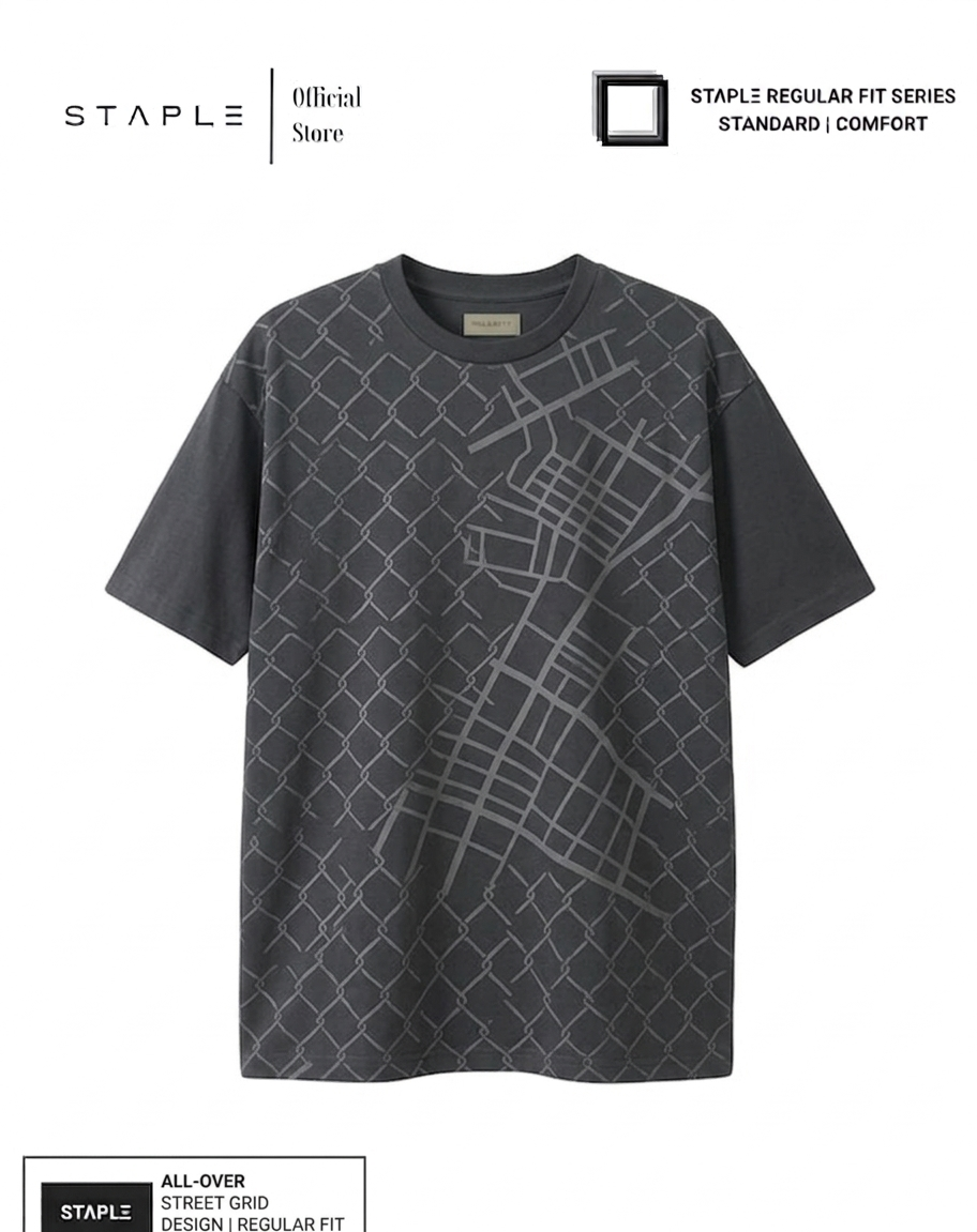 Gray Stripe Regular Shirt